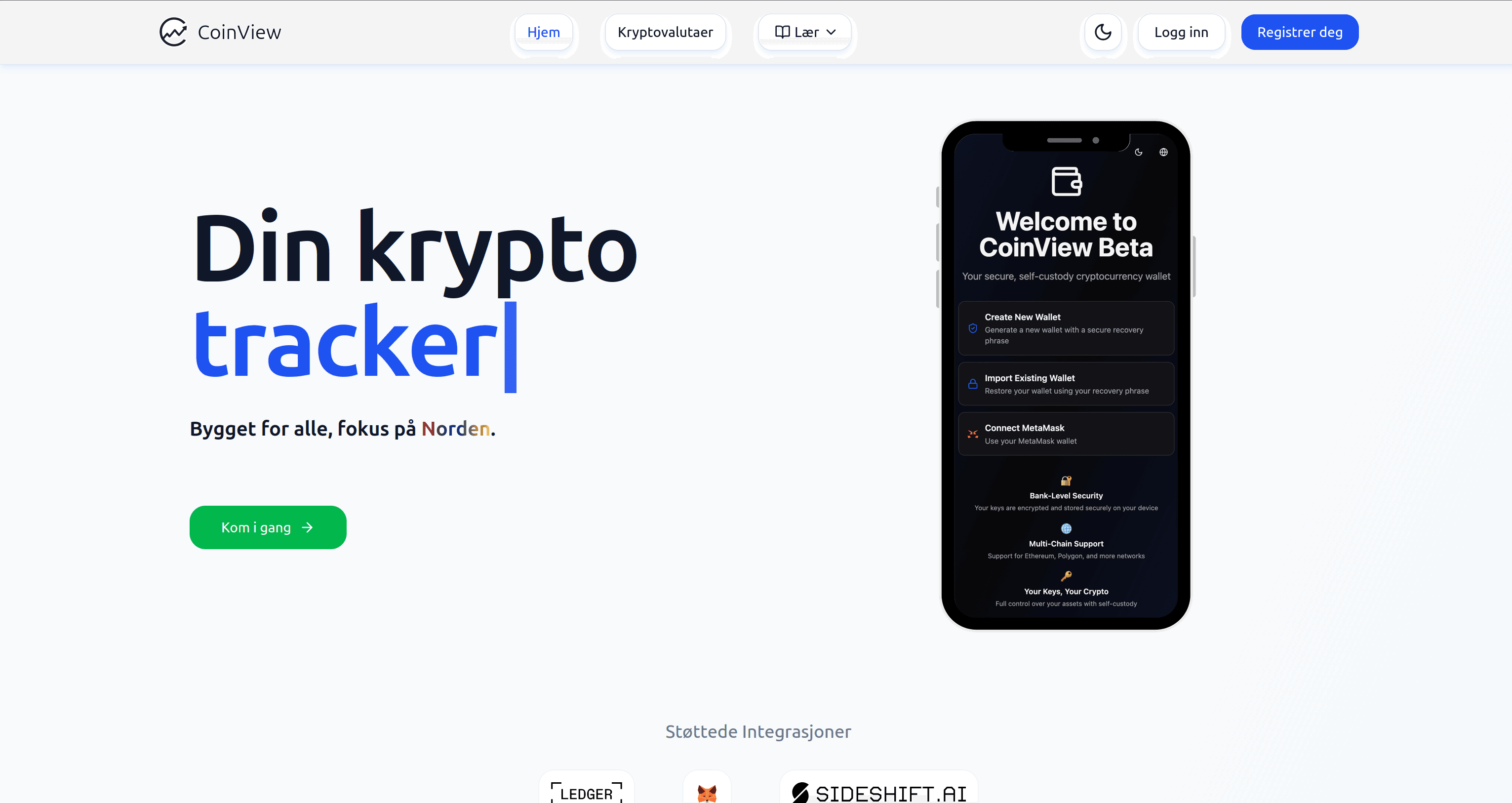 Skjermbilde av CoinView